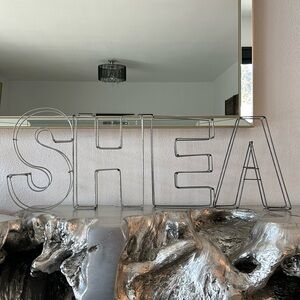 🖤 Modern Wire Frame 10" Wall Letters by Urban Outfitters